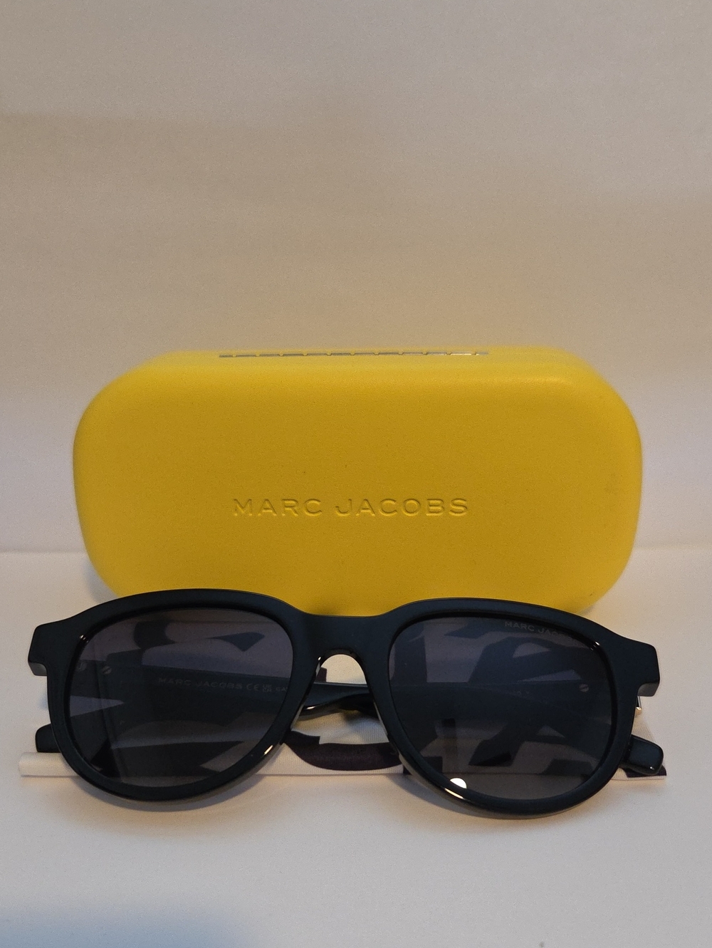 Marc Jacobs Black Sunglasses with Yellow Case